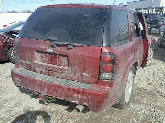 1GNET13H272134180 - 2007 CHEVROLET TRAILBLAZE MAROON photo 4