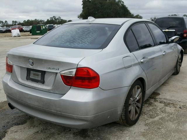 WBAVB13506PT00826 - 2006 BMW 325 I SILVER photo 4