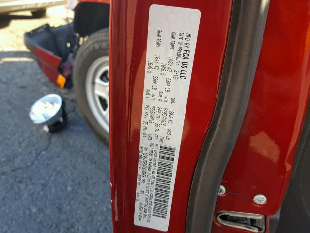 1C4NJPBBXGD678669 - 2016 JEEP PATRIOT SP RED photo 10