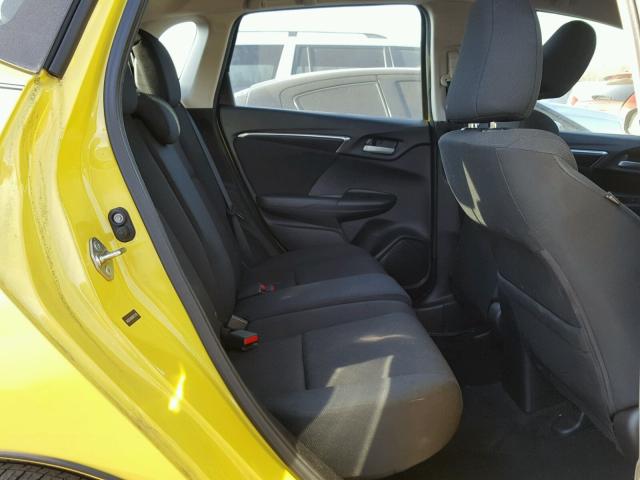 3HGGK5H80FM751185 - 2015 HONDA FIT EX YELLOW photo 6