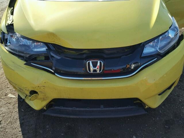 3HGGK5H80FM751185 - 2015 HONDA FIT EX YELLOW photo 7