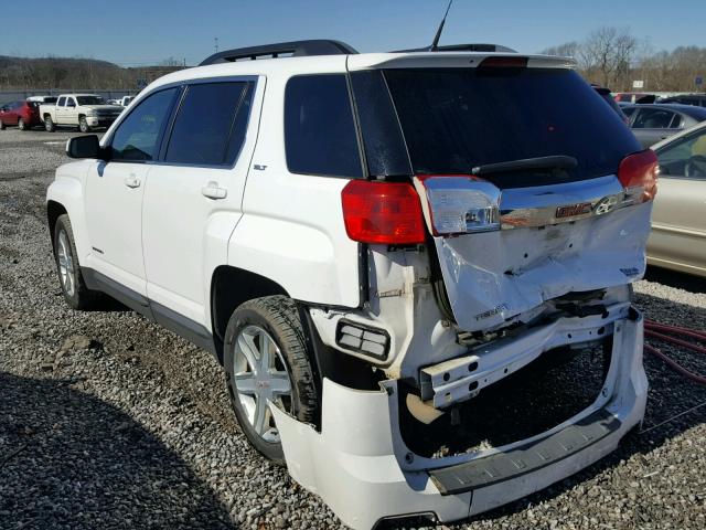 2CTALFEW2A6275667 - 2010 GMC TERRAIN SL WHITE photo 3