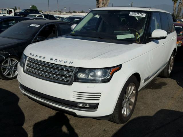 SALGS2DF1DA107635 - 2013 LAND ROVER RANGE ROVE WHITE photo 2