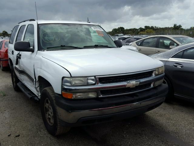 1GNEC13T95R153513 - 2005 CHEVROLET TAHOE C150 WHITE photo 1