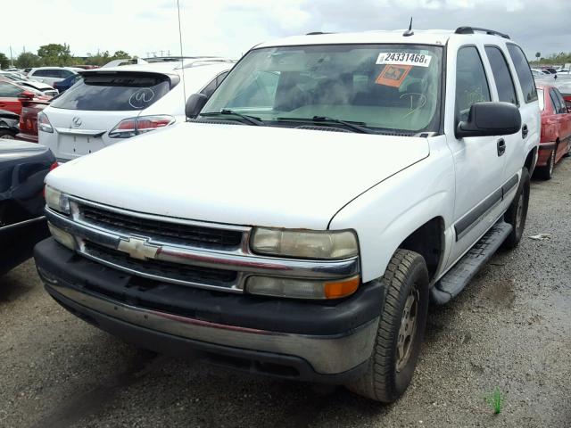 1GNEC13T95R153513 - 2005 CHEVROLET TAHOE C150 WHITE photo 2