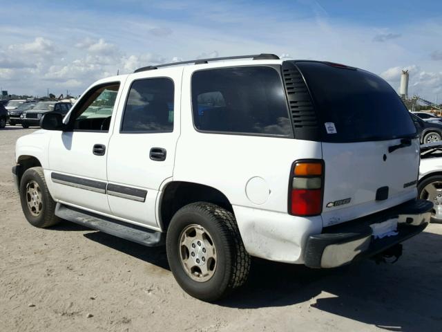 1GNEC13T95R153513 - 2005 CHEVROLET TAHOE C150 WHITE photo 3