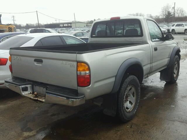 5TEPM62N93Z231000 - 2003 TOYOTA TACOMA SILVER photo 4