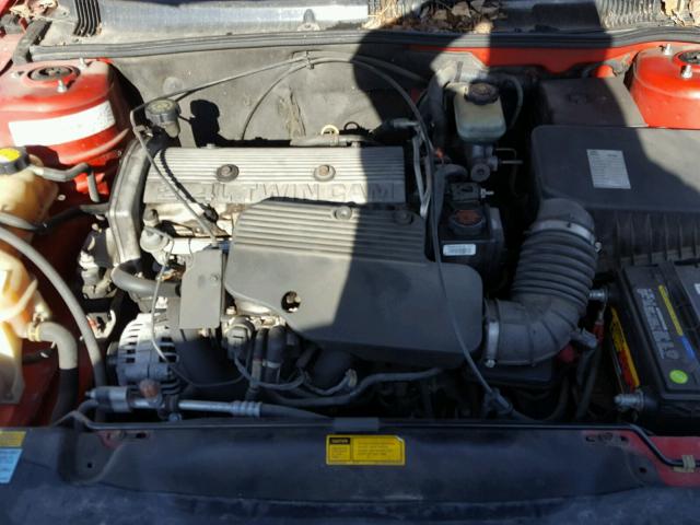 1G2NE52T4XC530674 - 1999 PONTIAC GRAND AM S RED photo 7