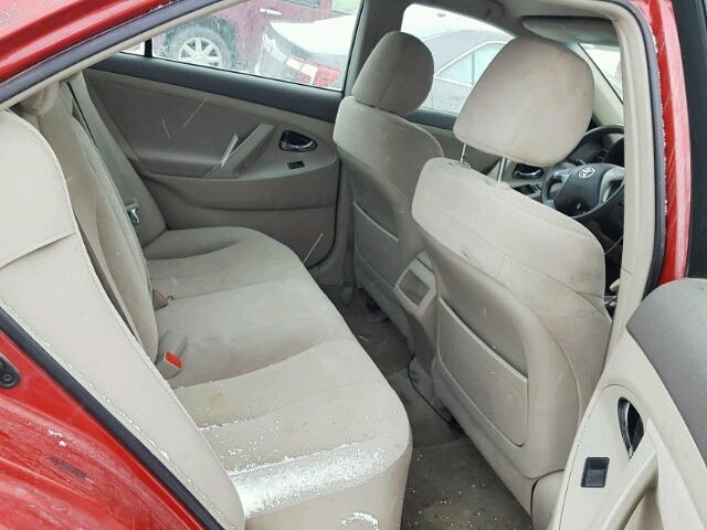 4T1BK46K08U056927 - 2008 TOYOTA CAMRY LE RED photo 6