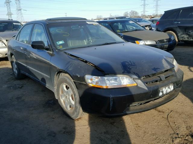 1HGCG1656YA001114 - 2000 HONDA ACCORD EX BLACK photo 1