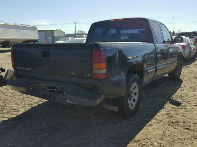 2GCEC19TX11191867 - 2001 CHEVROLET SILVERADO BLACK photo 4