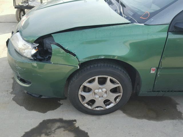 1G8AJ52F63Z141830 - 2003 SATURN ION LEVEL GREEN photo 9