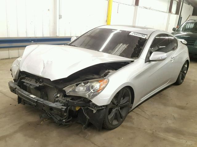 KMHHU6KH7AU005179 - 2010 HYUNDAI GENESIS CO SILVER photo 2