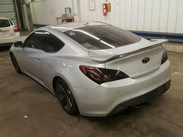 KMHHU6KH7AU005179 - 2010 HYUNDAI GENESIS CO SILVER photo 3