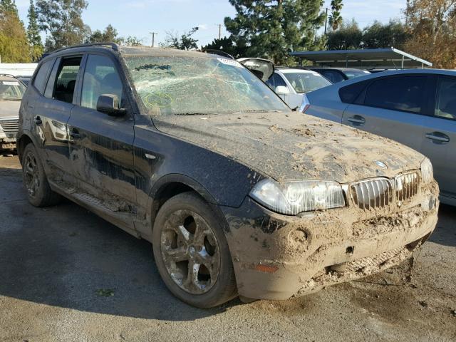 WBXPC93489WJ26726 - 2009 BMW X3 XDRIVE3 Czarny zdjęcie 1