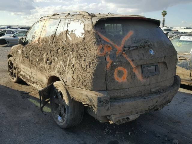 WBXPC93489WJ26726 - 2009 BMW X3 XDRIVE3 Czarny zdjęcie 3