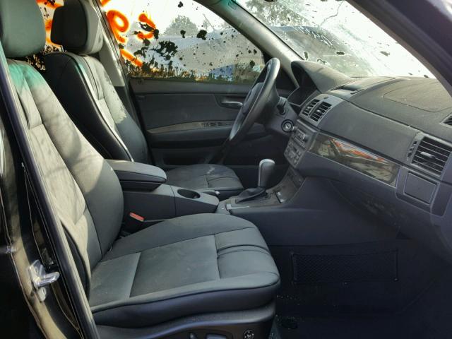 WBXPC93489WJ26726 - 2009 BMW X3 XDRIVE3 Czarny zdjęcie 5
