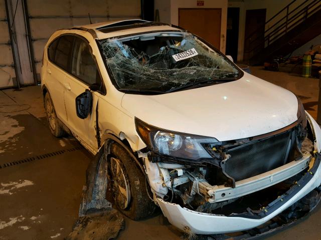 5J6RM4H74CL057352 - 2012 HONDA CR-V EXL WHITE photo 9