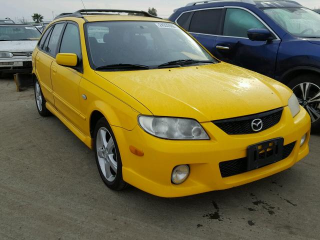 JM1BJ245131145912 - 2003 MAZDA PROTEGE PR YELLOW photo 1