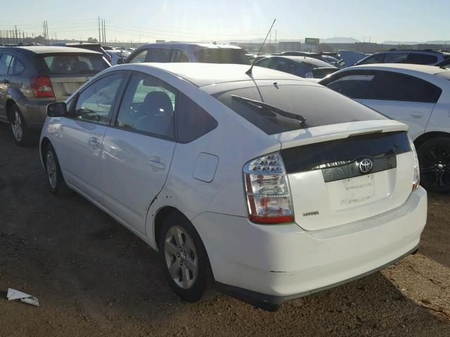 JTDKB20U383421156 - 2008 TOYOTA PRIUS WHITE photo 3