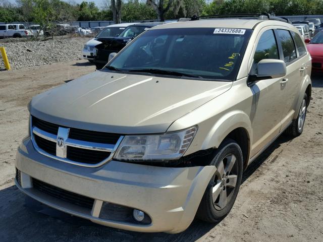 3D4PG5FV8AT280039 - 2010 DODGE JOURNEY SX GOLD photo 2