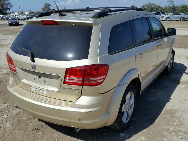 3D4PG5FV8AT280039 - 2010 DODGE JOURNEY SX GOLD photo 4