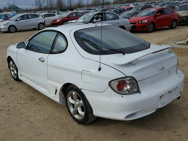 KMHJG35F11U234801 - 2001 HYUNDAI TIBURON WHITE photo 3