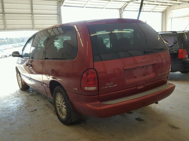 1C4GP44G5YB799170 - 2000 CHRYSLER TOWN & COU BURGUNDY photo 3