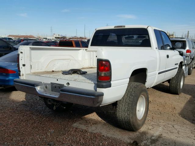 3B7HF13Z8YM229343 - 2000 DODGE RAM 1500 WHITE photo 4