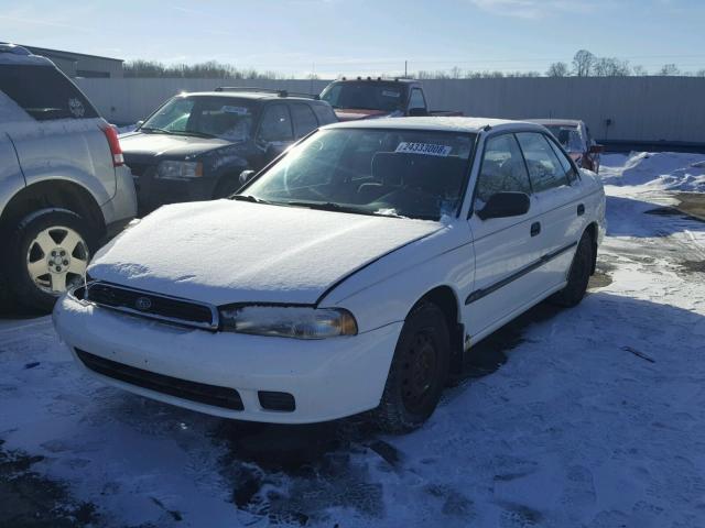 4S3BD6358S9210836 - 1995 SUBARU LEGACY L WHITE photo 2