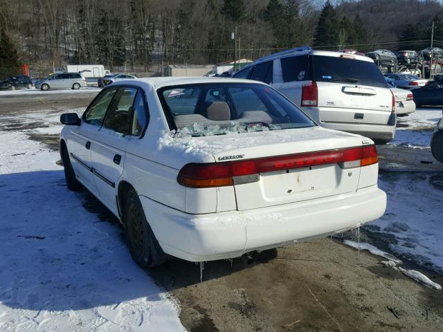 4S3BD6358S9210836 - 1995 SUBARU LEGACY L WHITE photo 3