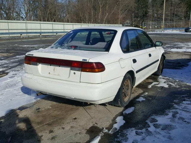 4S3BD6358S9210836 - 1995 SUBARU LEGACY L WHITE photo 4