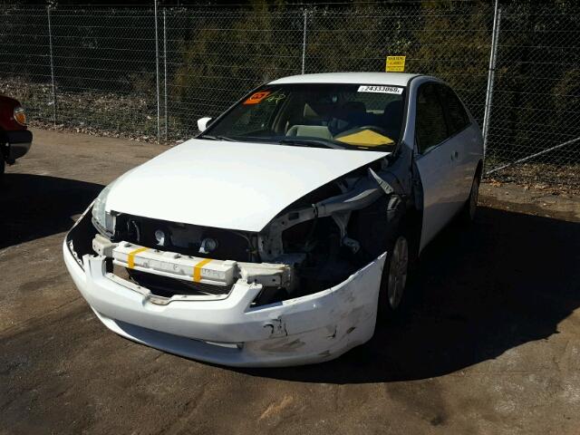 1HGCM56393A066482 - 2003 HONDA ACCORD LX WHITE photo 2