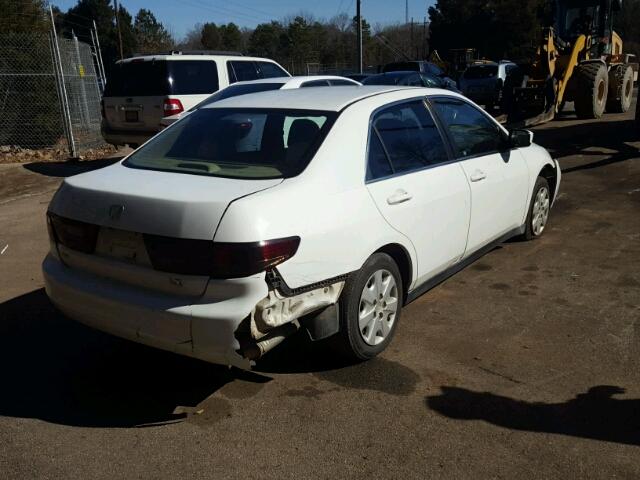 1HGCM56393A066482 - 2003 HONDA ACCORD LX WHITE photo 4