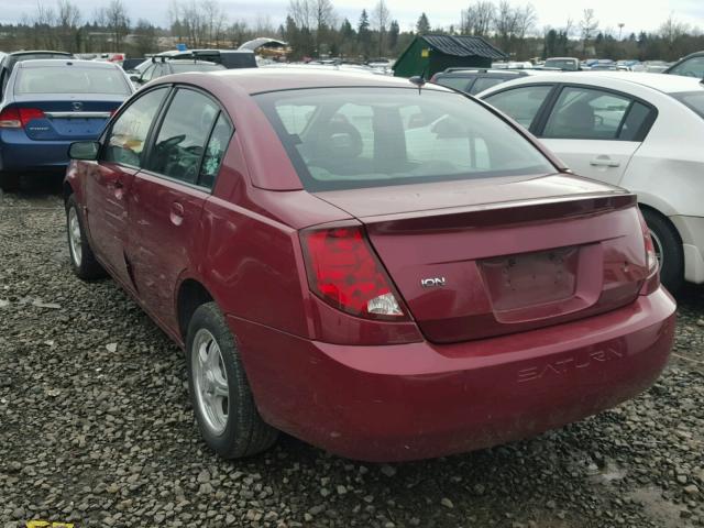 1G8AJ54F25Z178051 - 2005 SATURN ION LEVEL MAROON photo 3