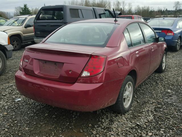 1G8AJ54F25Z178051 - 2005 SATURN ION LEVEL MAROON photo 4