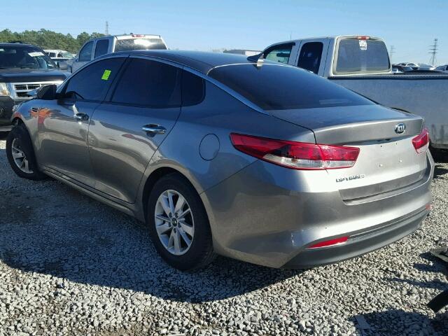 5XXGT4L31GG024965 - 2016 KIA OPTIMA LX GRAY photo 3