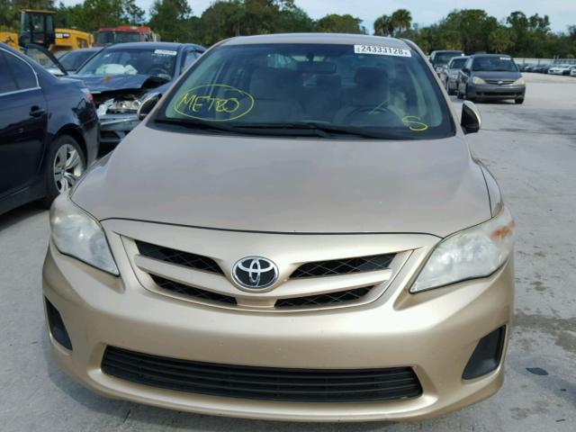 JTDBU4EEXB9123991 - 2011 TOYOTA COROLLA BA GOLD photo 9