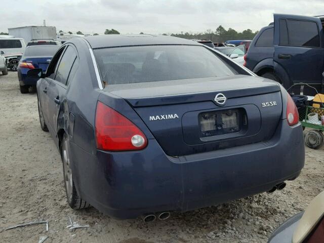 1N4BA41E04C803389 - 2004 NISSAN MAXIMA SE BLUE photo 3