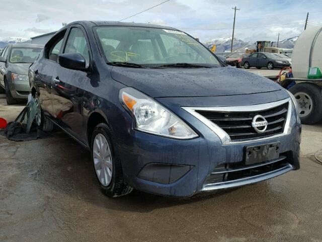 3N1CN7AP8FL852520 - 2015 NISSAN VERSA S BLUE photo 1