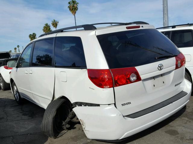 5TDZA22C96S452249 - 2006 TOYOTA SIENNA XLE WHITE photo 3