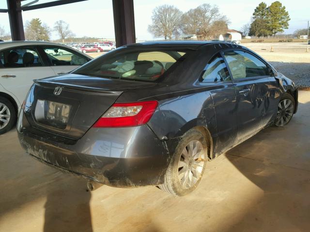 2HGFG1B84BH511564 - 2011 HONDA CIVIC EX GRAY photo 4