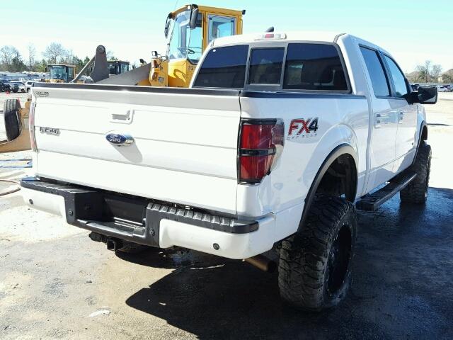 1FTFW1ET8EKF20444 - 2014 FORD F150 SUPER WHITE photo 4