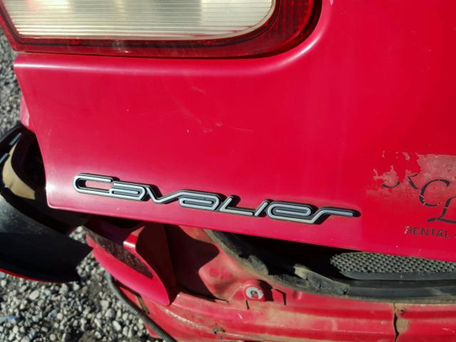 1G1JC5242S7175281 - 1995 CHEVROLET CAVALIER RED photo 10