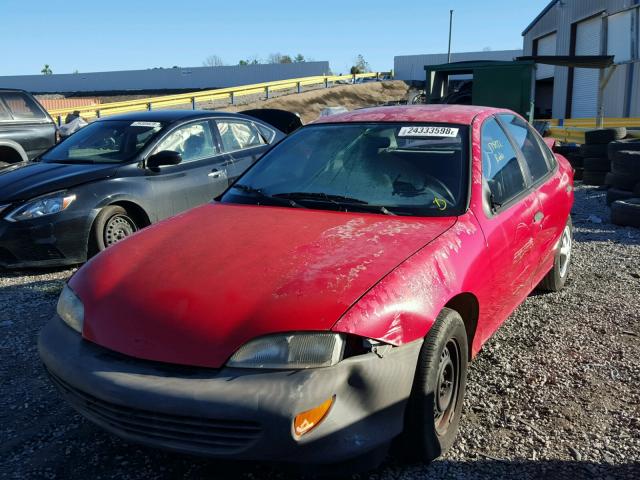 1G1JC5242S7175281 - 1995 CHEVROLET CAVALIER RED photo 2