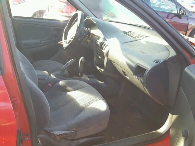 1G1JC5242S7175281 - 1995 CHEVROLET CAVALIER RED photo 5