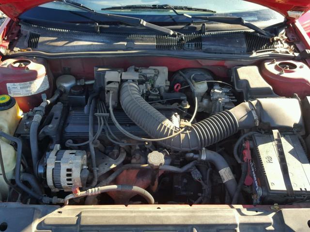 1G1JC5242S7175281 - 1995 CHEVROLET CAVALIER RED photo 7