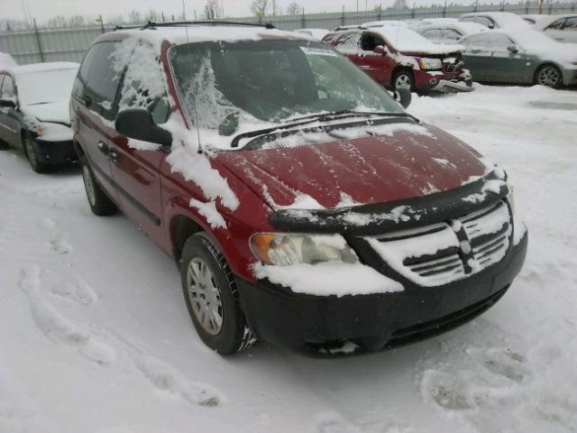 1D4GP25R55B148625 - 2005 DODGE CARAVAN SE RED photo 1