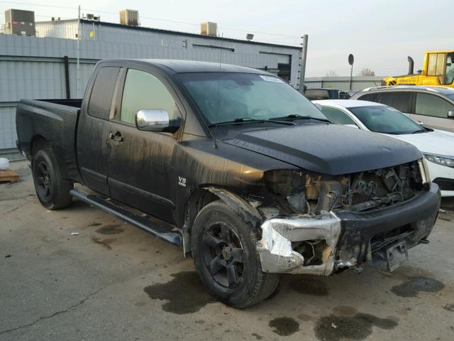 1N6AA06B44N575332 - 2004 NISSAN TITAN XE BLACK photo 1