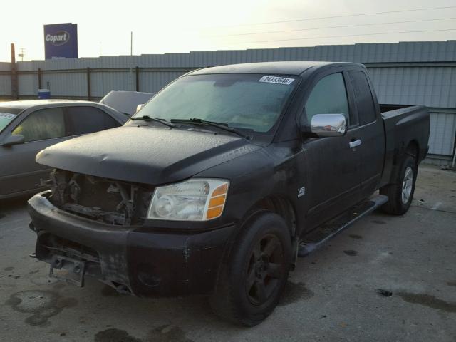 1N6AA06B44N575332 - 2004 NISSAN TITAN XE BLACK photo 2